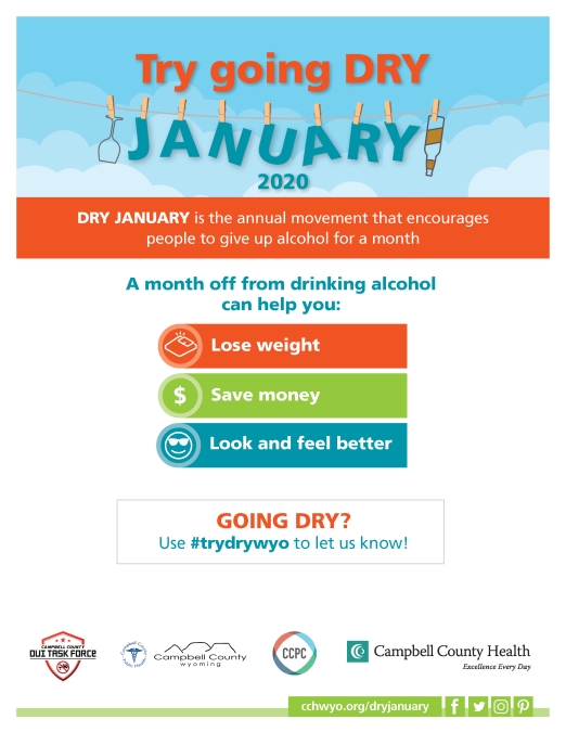 Dry January in Campbell County, Wyoming 